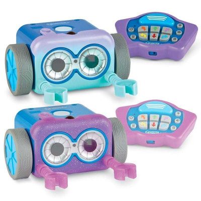 LER2955 Развивающая игрушка "Аксессуары для робота Ботли. Цветные лица с чехлом для пульта" розовый