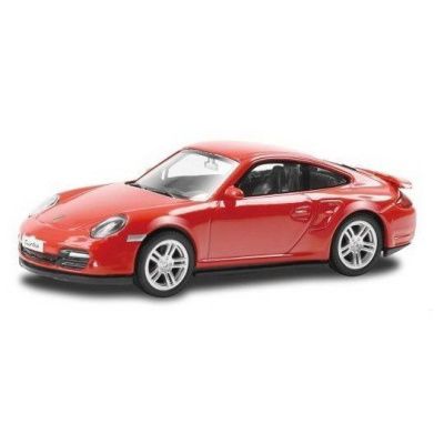 Машина металлическая RMZ City 1:43 Porsche 911 Turbo, без механизмов (цвет красный)