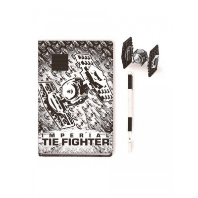 52510 Канцелярский набор с конструктором: Книга для записей с ручкой и минифигурой TIE Fighter