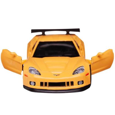 Машина металлическая RMZ City 1:32 Chevrolet Corvette C6-R, желтый цвет