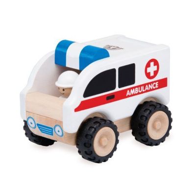 WW-4062  Деревянная игрушка "Скорая помощь, Miniworld"