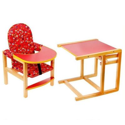 Стол-стул для кормления "Ксения" (красный)