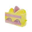 1toy игрушка-антистресс мммняшка флок squishy (сквиши) кусок торта,  19гр,  8х5см