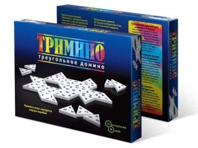 Игра настольная "Тримино" треугольное домино