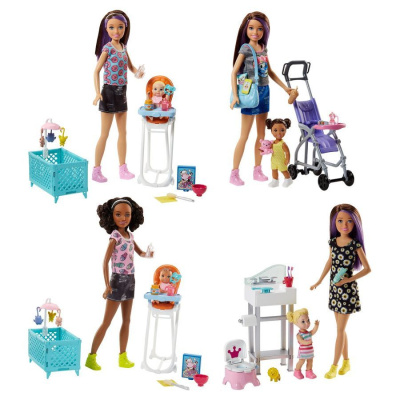 Barbie Игровой набор «Няня Скиппер" 2 куклы с аксессуарами, в ассортименте 8 видов