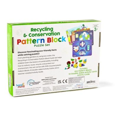 94459 Развивающая игрушка "Геометрические блоки" с карточками (Экология и переработка мусора, 120 эл