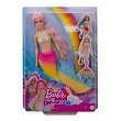 Barbie Кукла русалочка меняющая цвет с разноцветными волосами