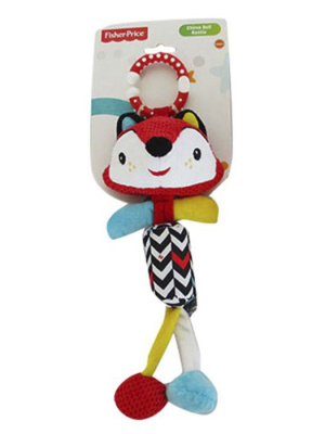 2010725 погремушка с колокольчиком Fisher Price "Лисёнок", плюшевая игрушка для детей