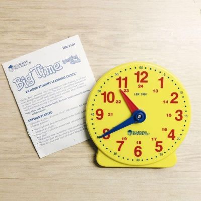 LER3101 Развивающая игрушка "Учимся определять время. Игрушечные часы"  (малые, 1 элемент)