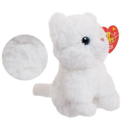 Мягкая игрушка Abtoys Кошечка белая, 15 см