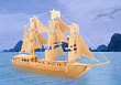 Модель деревянная сборная Корабли Парусник