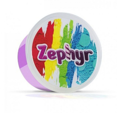 Кинетический пластилин "Zephyr"-фиолетовый (0,150 кг в банке)