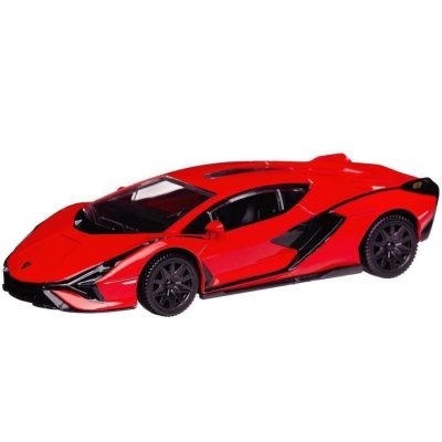 Машина металлическая Rastar 1:43 scale Lamborghini Sian, цвет красный