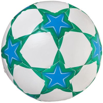Мяч футбольный сине-зелёный, 22-23 см.