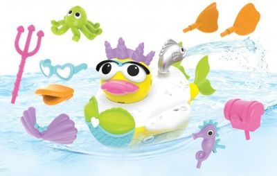 Игрушка водная "Утка-русалка" с водометом и аксессуарами