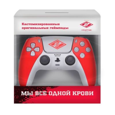 Аксессуар: PS5: SONY DualSense 5 Беспроводной геймпад "Спартак. Красно-белый"