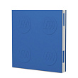 52257 Книга для записей (158х158мм, 176 листов, линейка, 150х152мм.), с синей гелевой ручкой 