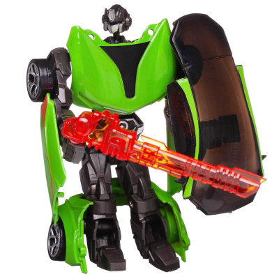 Робот-трансформер "Авторобот" 1:43, зеленый, в коробке