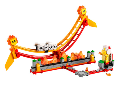 71416 Конструктор детский LEGO Super Mario Набор-дополнение «Поездка на Лавовой Волне», 218 деталей,