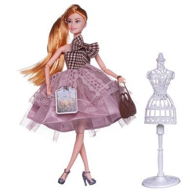 Кукла "Amelia. Летний вечер" в платье с двухслойной ажурной юбкой, светлые волосы, 30 см