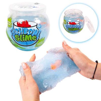 Слайм "Fishbowl Slime" Мини-аквариум с рыбкой, цвет голубой