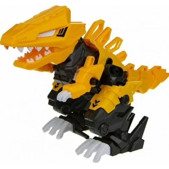 1TOY RoboLife Сборная модель Робо-тираннозавр (желтый) 47 деталей, коробка 28*8*21см, движение, звук