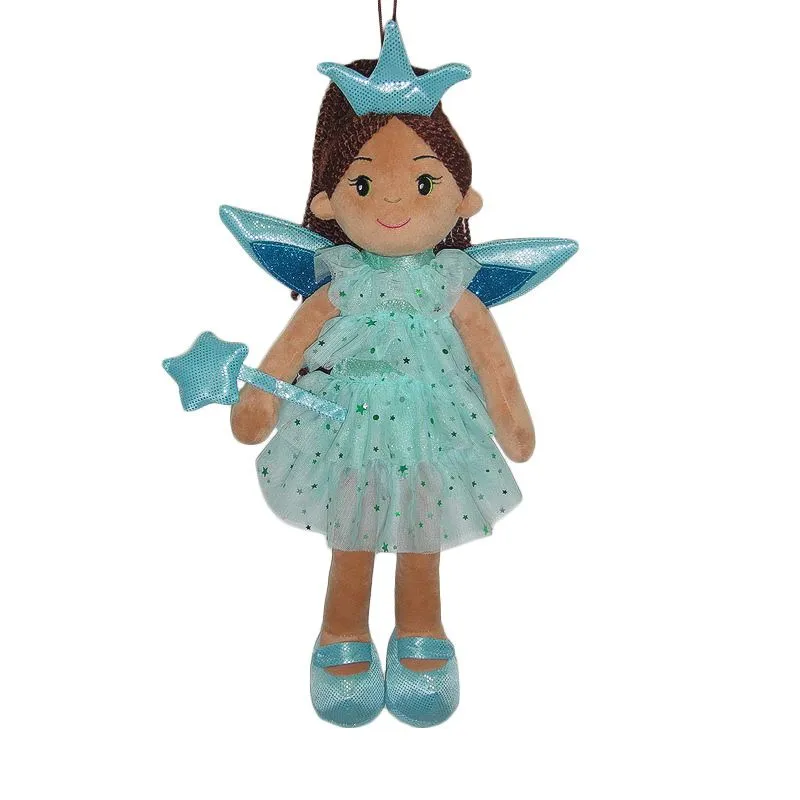 Кукла мягконабивная Фея в голубом платье, 45 см