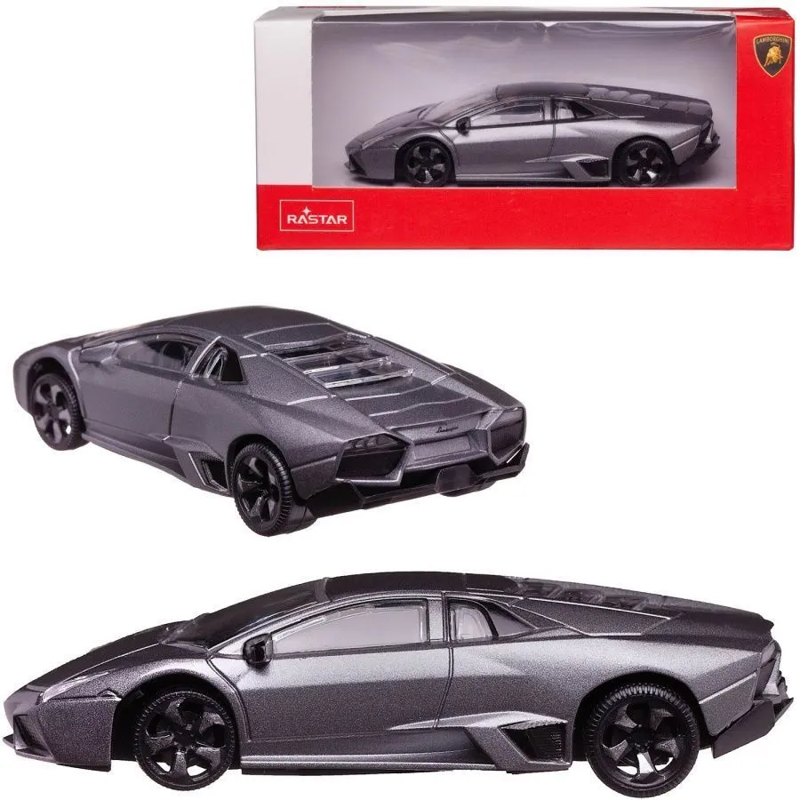 Машина металлическая Rastar 1:43 scale Lamborghini REVENTON, цвет серый