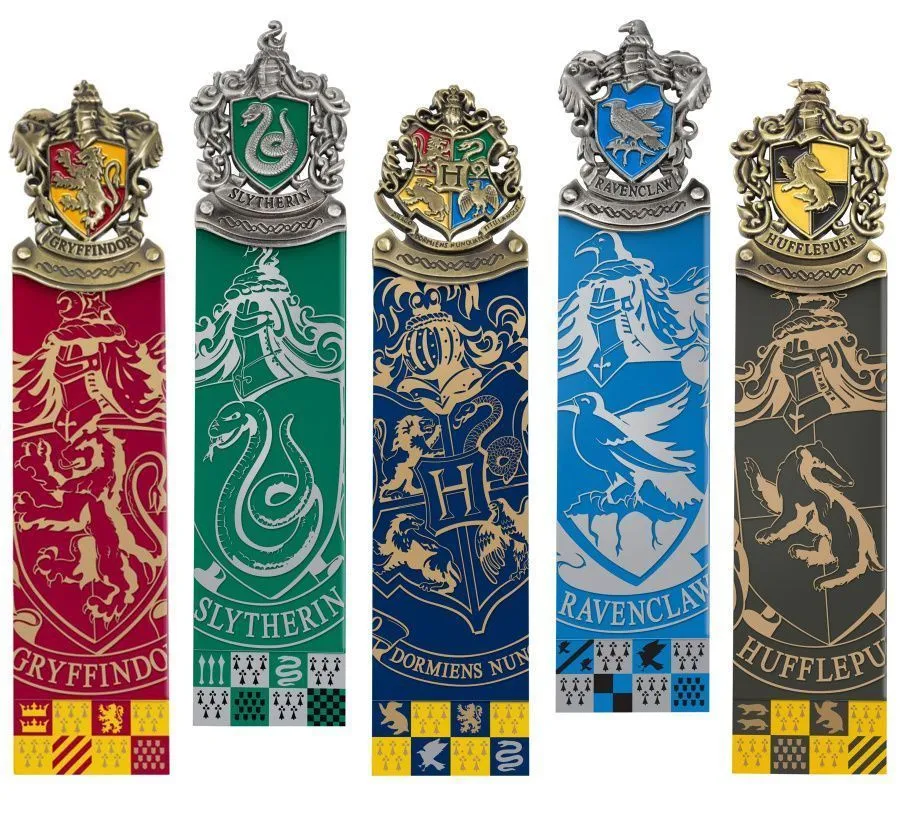 Закладка Гарри Поттер Гербы - набор из 5 шт