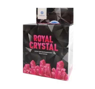 Научно-познавательный набор для выращивания кристаллов "Royal Crystal", розовый.