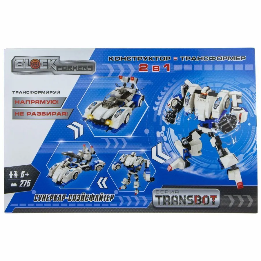 1TOY Blockformers Transbot конструктор "Суперкар-Спэйсфайтер"