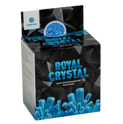 Научно-познавательный набор для выращивания кристаллов "Royal Crystal", синий.