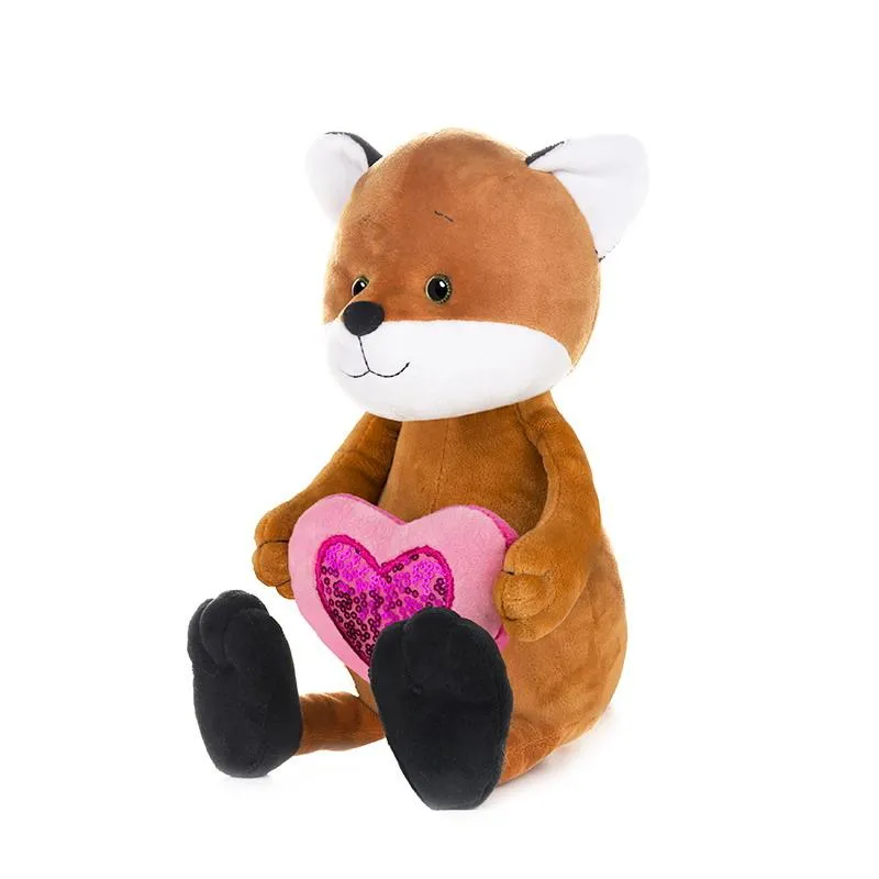 Лисенок Романтичный с Сердечком, 20 см, в Коробке Luxury Romantic Toys Club
