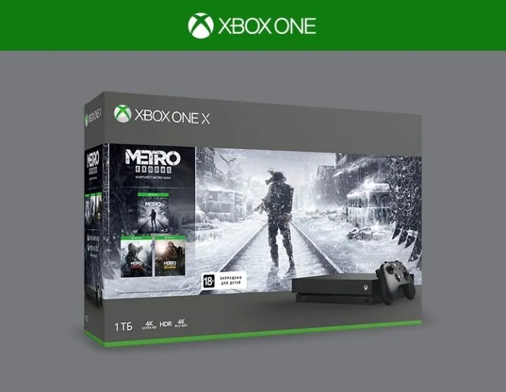 Xbox One X 1 ТБ + METRO Exodus (CYV-00289)