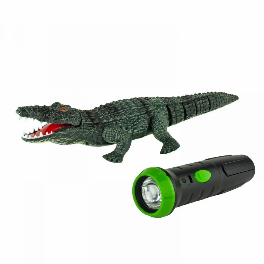1TOY игрушка Робо-Крокодил на ИК управлении (звук, свет, движение)