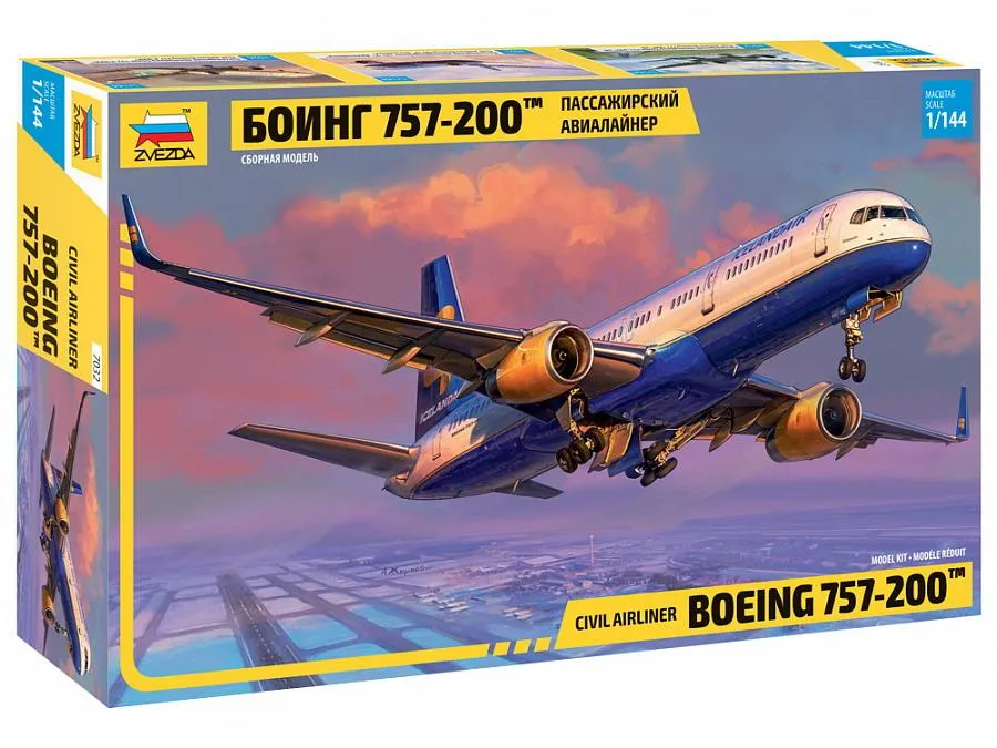 Модель сборная Пассажирский авиалайнер "Боинг-757-200"
