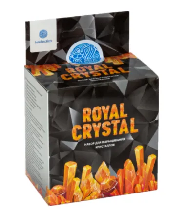 Научно-познавательный набор для проведения опытов "Royal Crystal", оранжевый