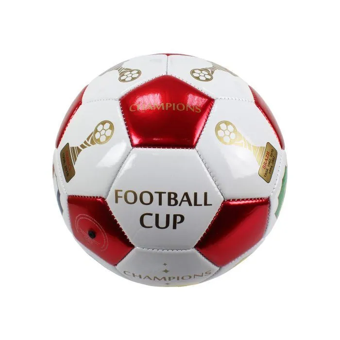 1 Toy футбольный мяч Foam ПВХ 23 см, 2-х слойный, машинная сшивка Чемпионы