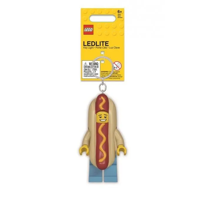 LGL-KE119 Брелок-фонарик для ключей LEGO Hot Dog Man - Человек-Хот-дог