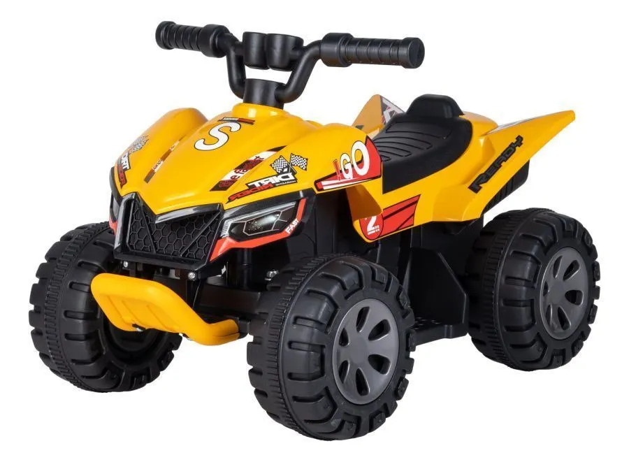 Детский электромобиль квадроцикл  (6V4.5AH) TR118 желтый TR118-1