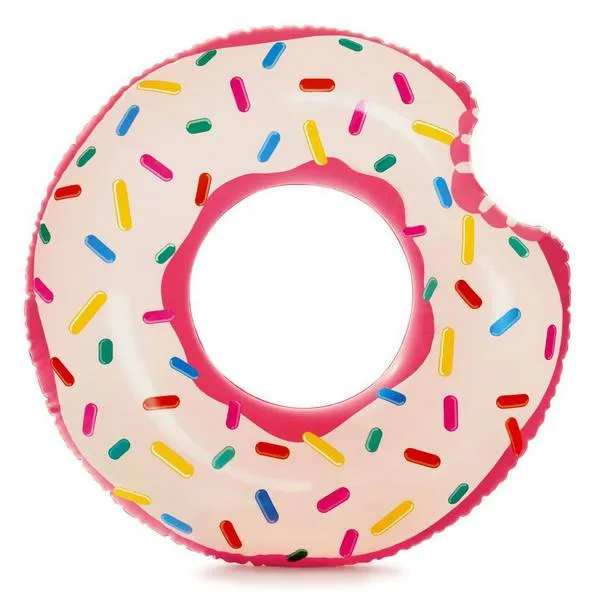 Круг надувной INTEX "Rainbow Donut Tube" (Пончик), от 9 лет, 94х23см