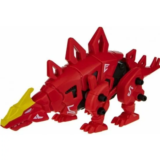1TOY RoboLife Сборная модель Робо-стегозавр (красный) 49 деталей, коробка 28*8*21 см, движение, звук