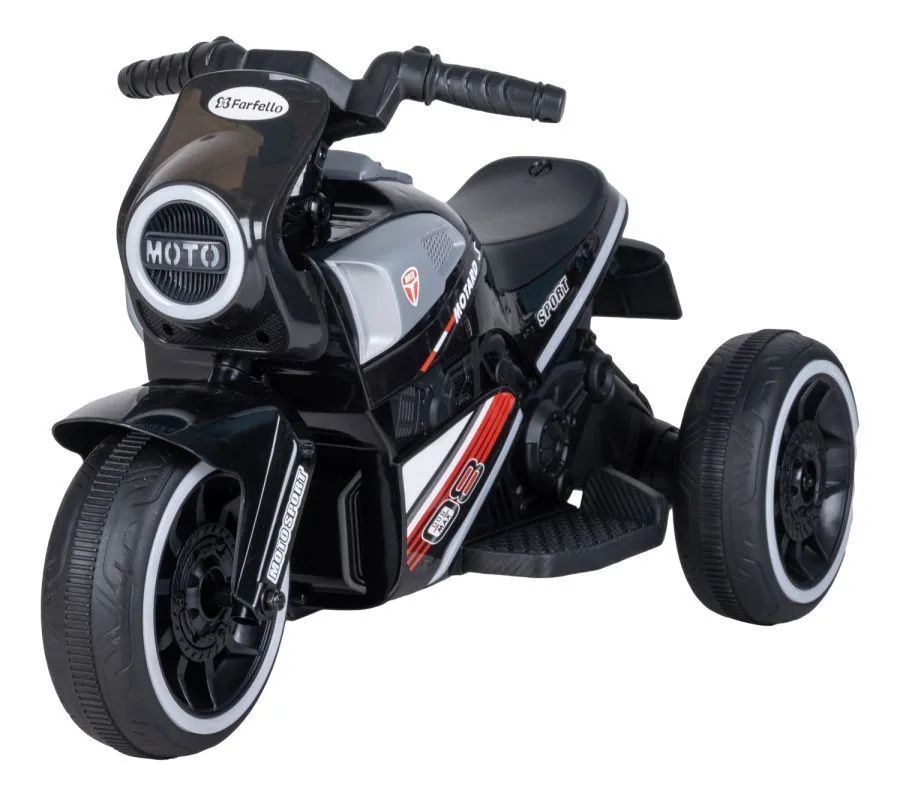 Детский электромобиль трицикл HL223 черный 