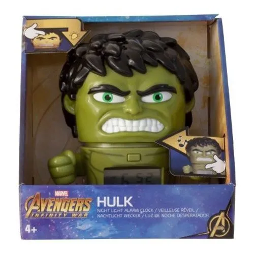 2021739 Будильник BulbBotz Marvel, минифигура Hulk (Халк) 14 см
