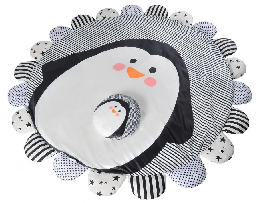 Farfello Складной детский коврик Z2 (Пингвин, серый)