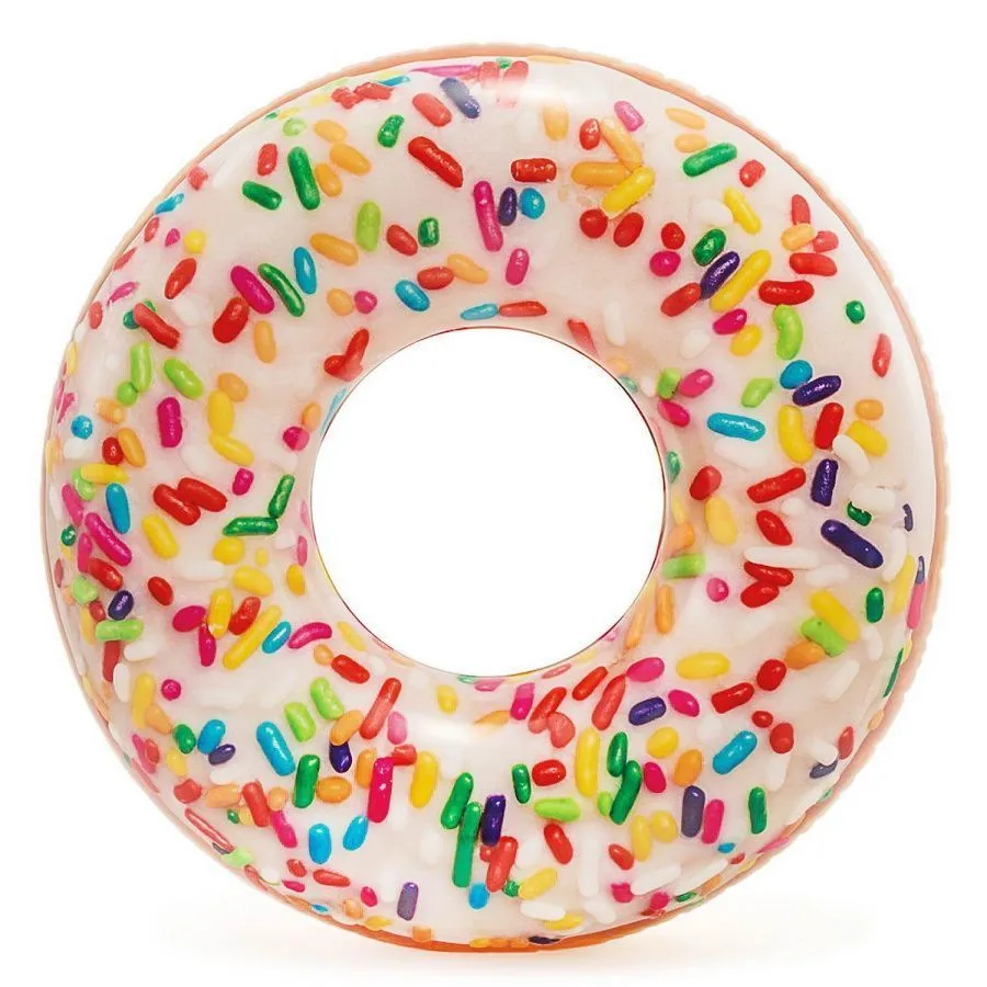 Круг надувной INTEX "Sprinkle Donut Tube" (Пончик с посыпкой), от 9 лет, 99х25см