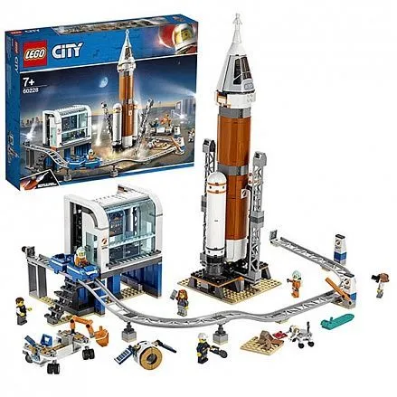 Конструктор Lego City - Ракета для запуска в далекий космос и пульт управления запуском