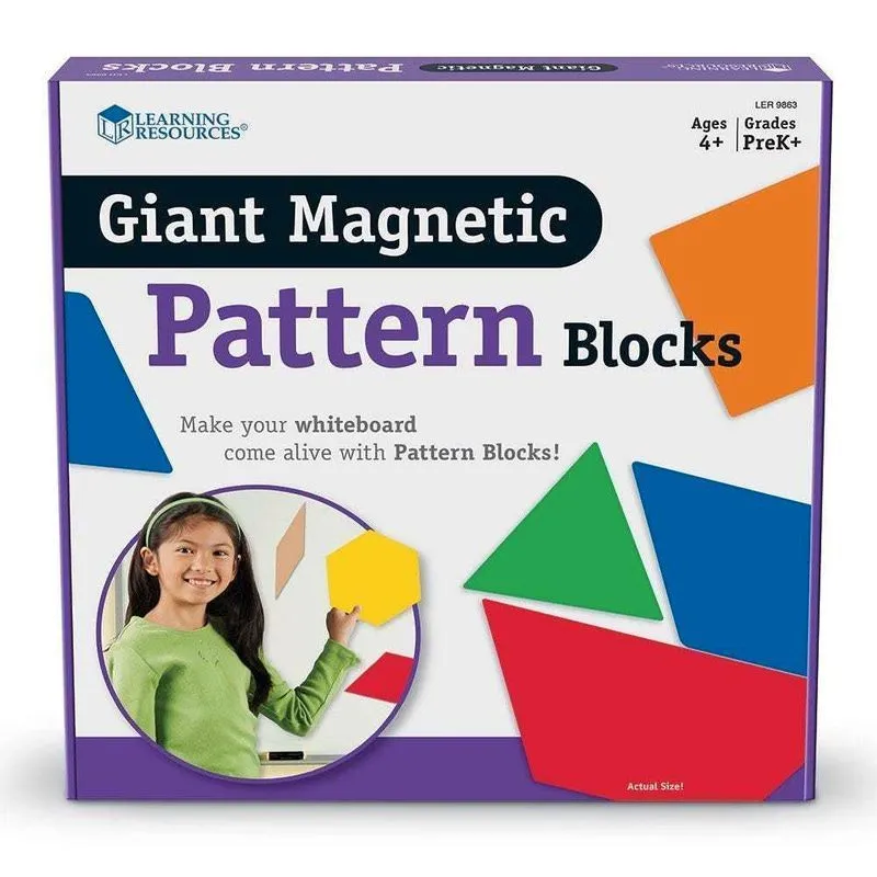 LER9863 Развивающая игрушка "Блоки геометрические магнитные" (демонстрационный материал, 47 элементо