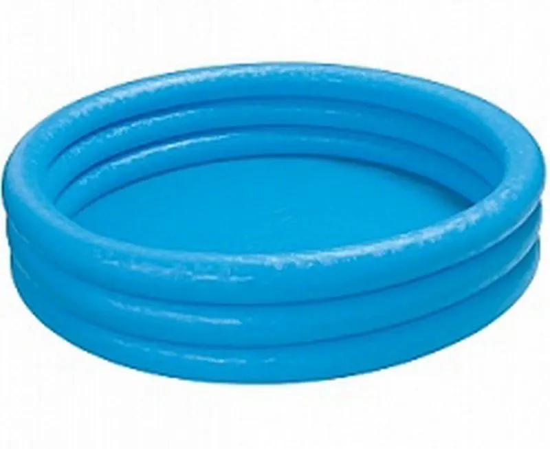 Бассейн надувной детский INTEX "Crystal Blue Pool", голубой цвет, от 3-х лет, 147х33 см