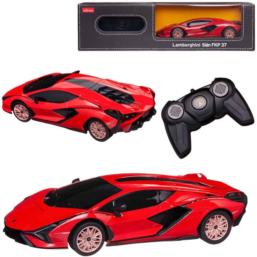 Машина р/у 1:24 Lamborghini Siant красный, 2,4 G.